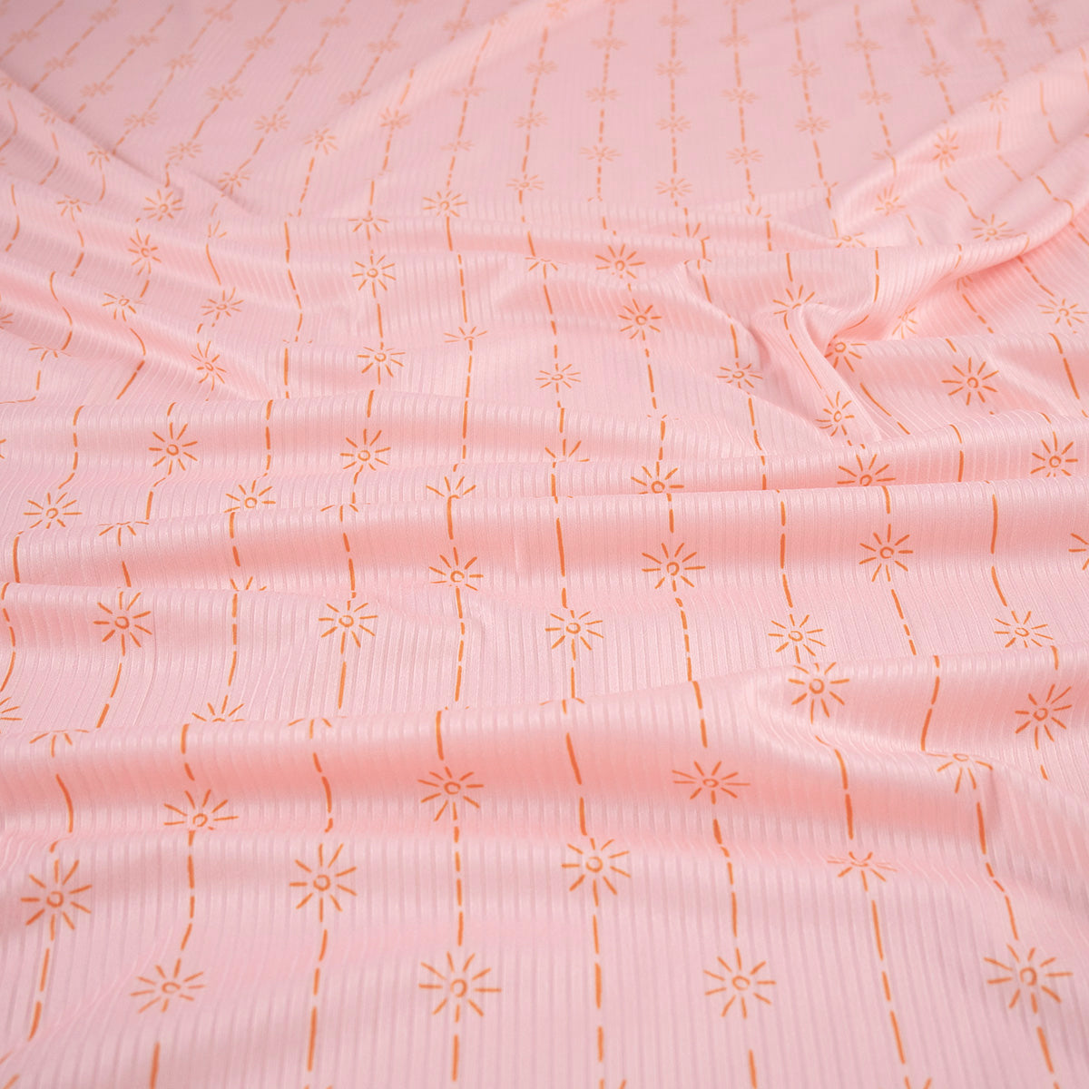 MORLEY ESTAMPADO ROSA DURAZNO COLLAGE DE FLORES