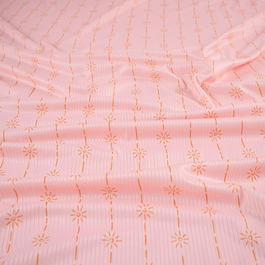 MORLEY ESTAMPADO ROSA DURAZNO COLLAGE DE FLORES