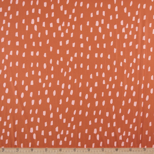 MORLEY ESTAMPADO MARRON CUERO LLUVIA DE PUNTOS