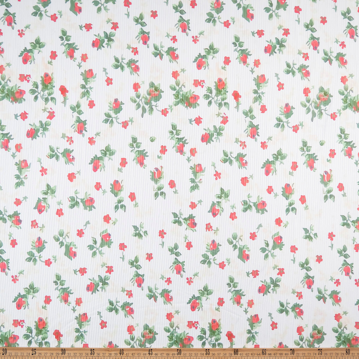 MORLEY ESTAMPADO BLANCO BRILLANTE FLORAL VINTAGE