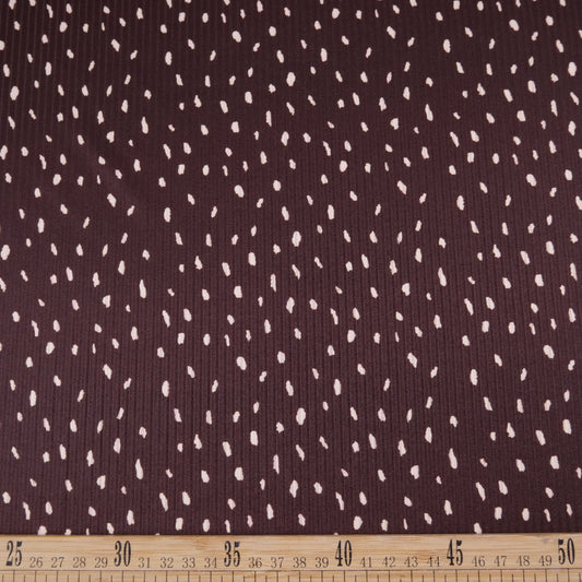 MORLEY ESTAMPADO MARRON CHOCOLATE AMARGO LUNARES