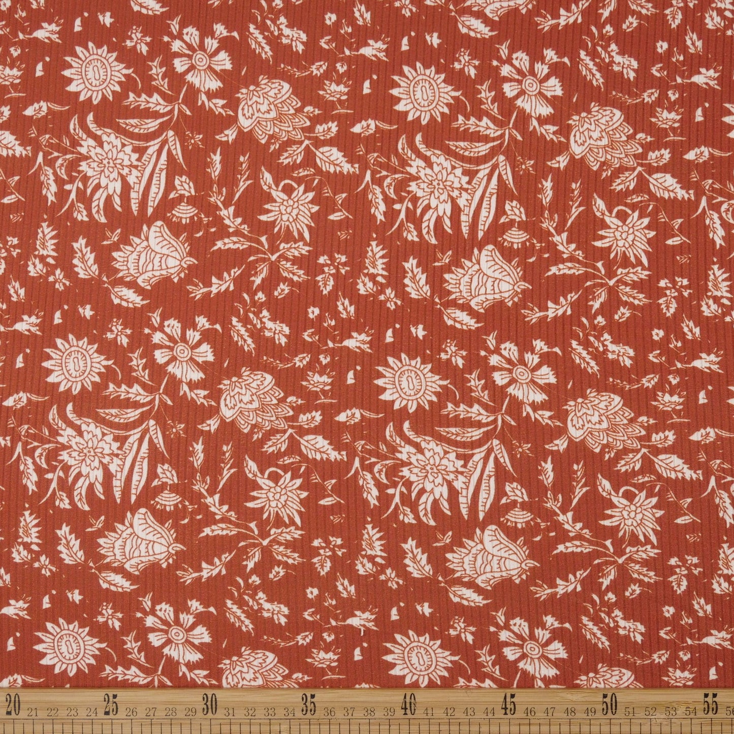 MORLEY ESTAMPADO NARANJA TERRACOTA FLORAL BOTANICO