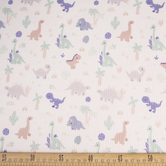 MORLEY ESTAMPADO INFANTIL BLANCO BRILLANTE DINOSAURIOS