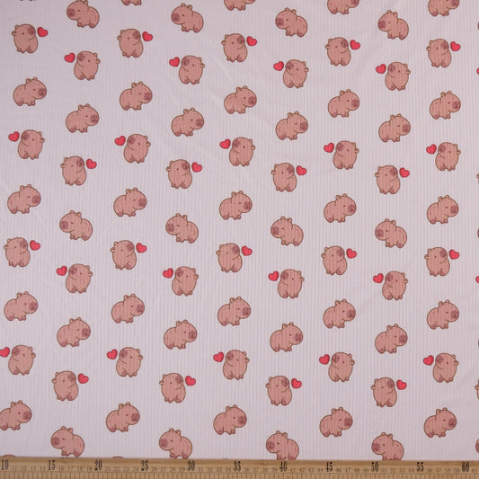 MORLEY ESTAMPADO INFANTIL ROSA DELICADO CAPIBARA