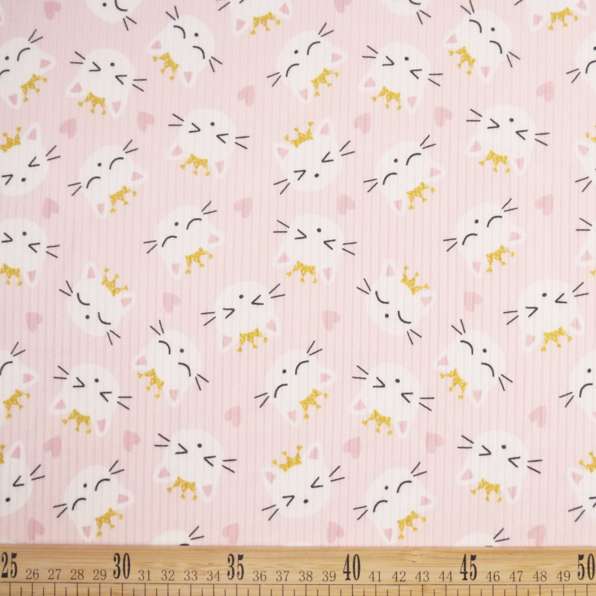 MORLEY ESTAMPADO INFANTIL ROSA INGLES GATOS BLANCOS