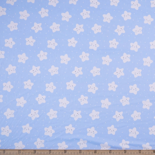 MORLEY ESTAMPADO INFANTIL AZUL ANGEL CON ESTRELLAS