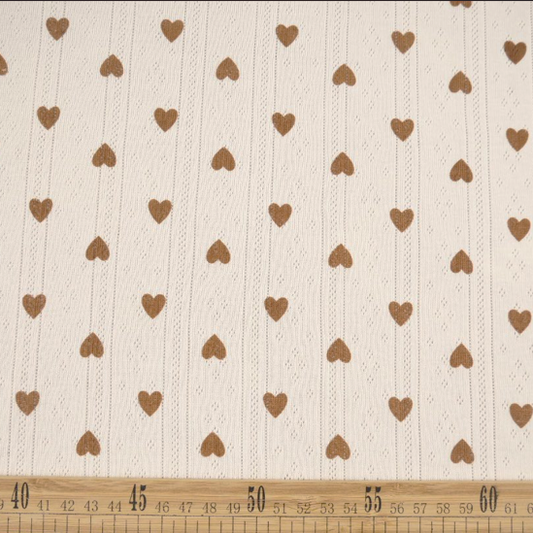 JACQUARD COTTON ESTAMPADO MARRON BELLOTA