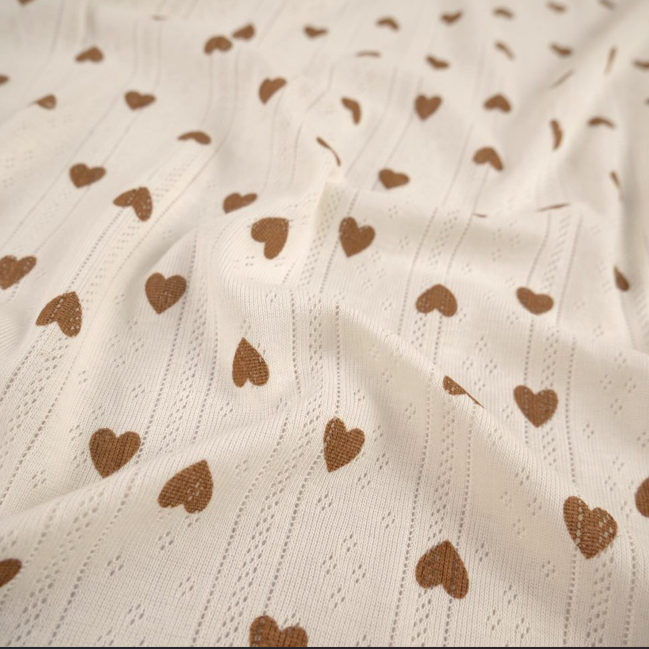 JACQUARD COTTON ESTAMPADO MARRON BELLOTA
