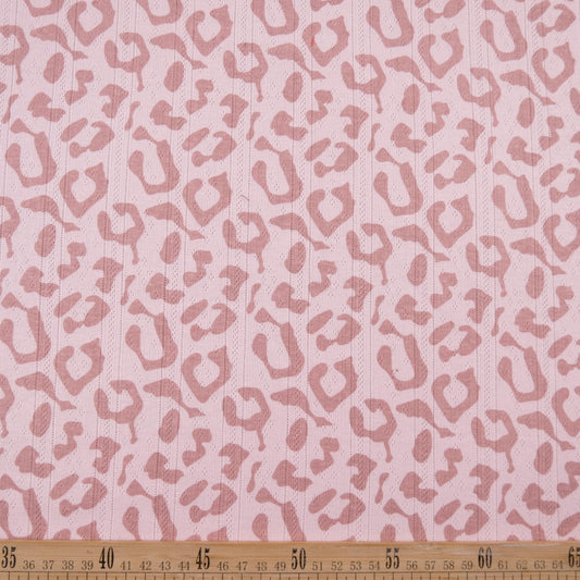 JACQUARD COTTON ESTAMPADO ROSA CAMEO ANIMAL PRINT