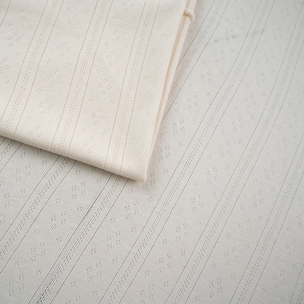 JACQUARD COTTON LISO BLANCO ANTIGUO