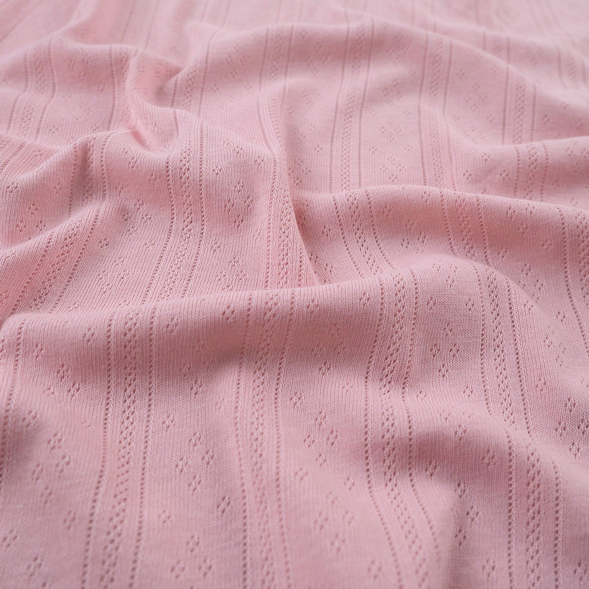JACQUARD COTTON LISO ROSA POLVO RAYAS