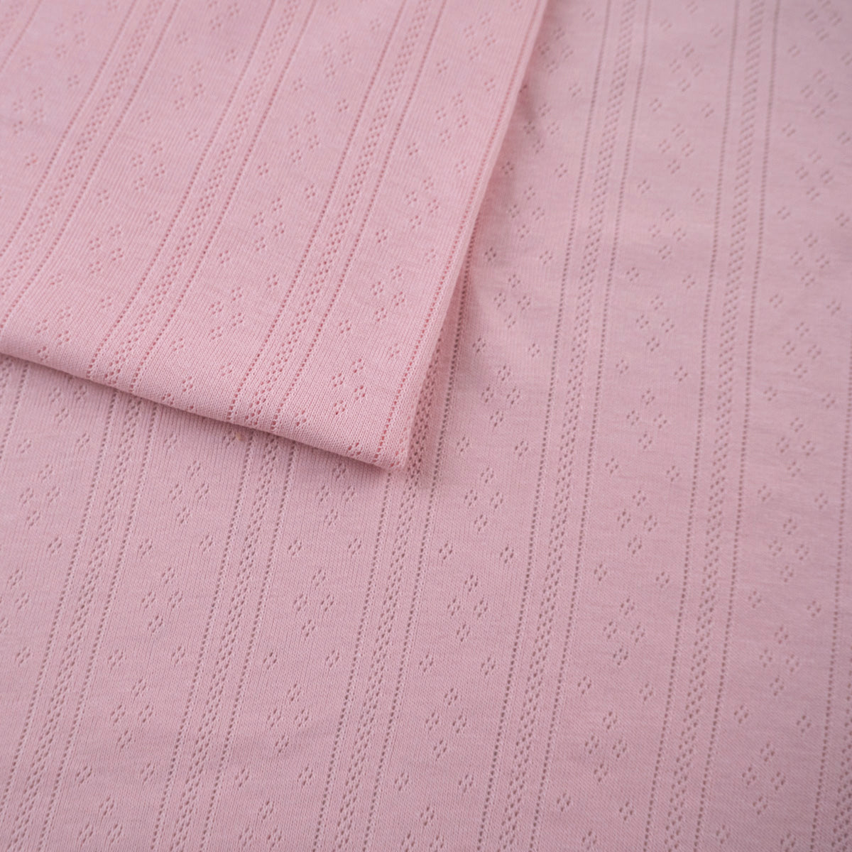 JACQUARD COTTON LISO ROSA POLVO RAYAS