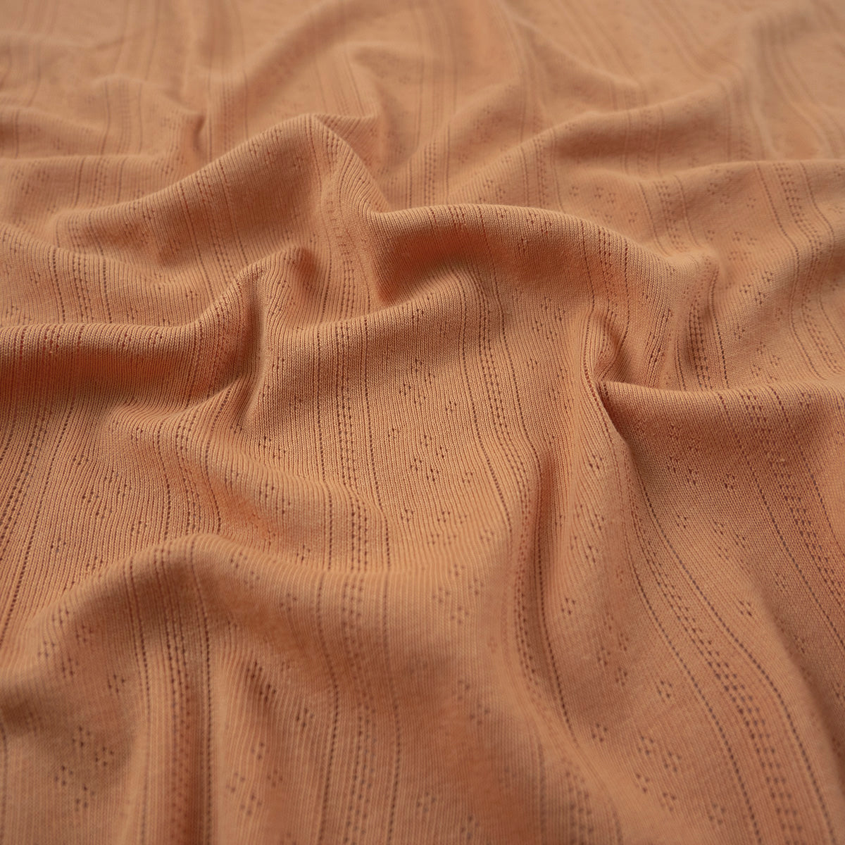 JACQUARD COTTON LISO MARRON SUEDE RAYAS