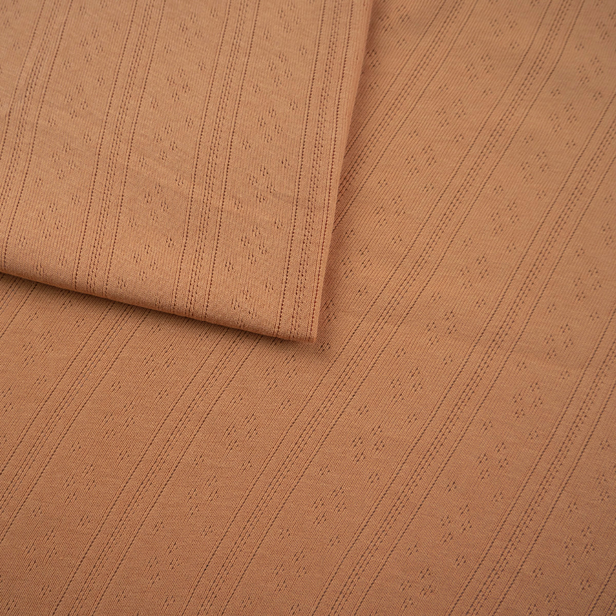 JACQUARD COTTON LISO MARRON SUEDE RAYAS