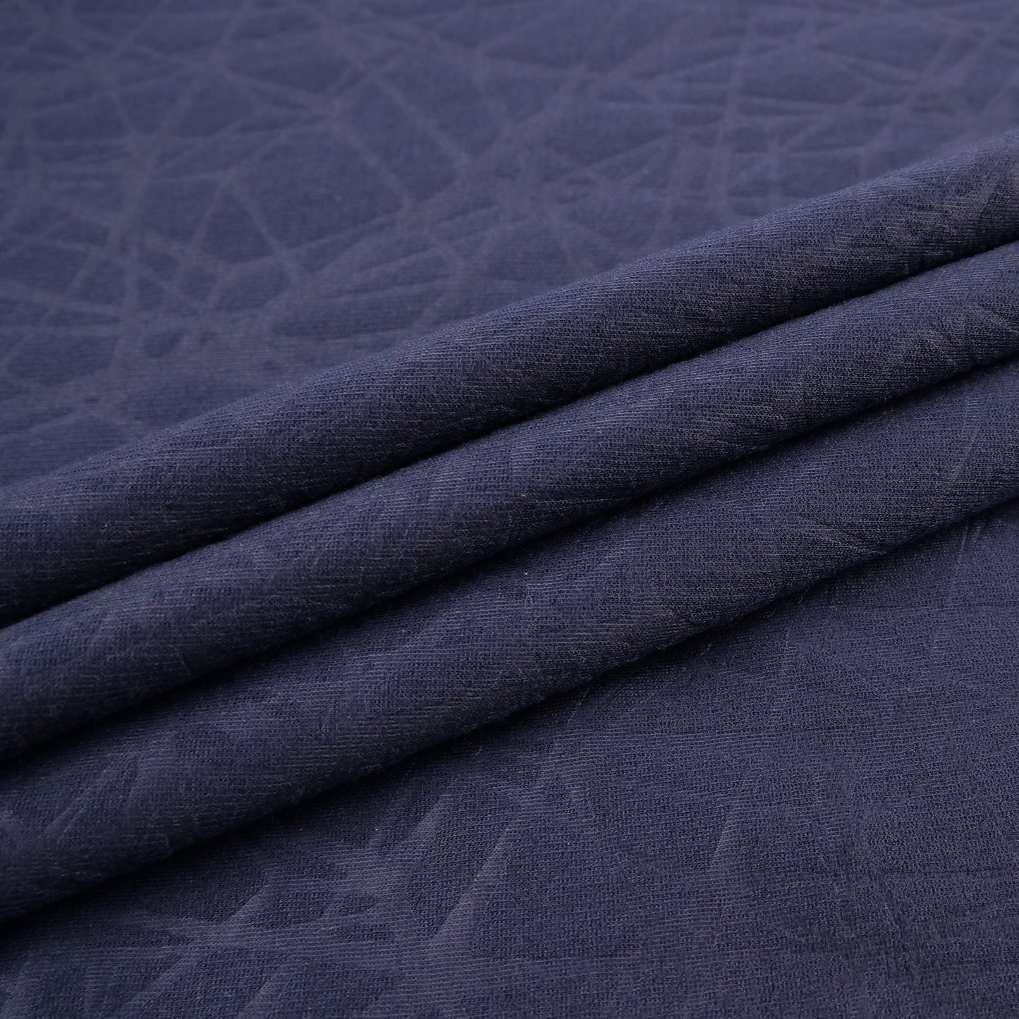 MOLETON LIBERATTO EMBOSS AZUL PEACOAT GEOMETRICO INTRINCADOS