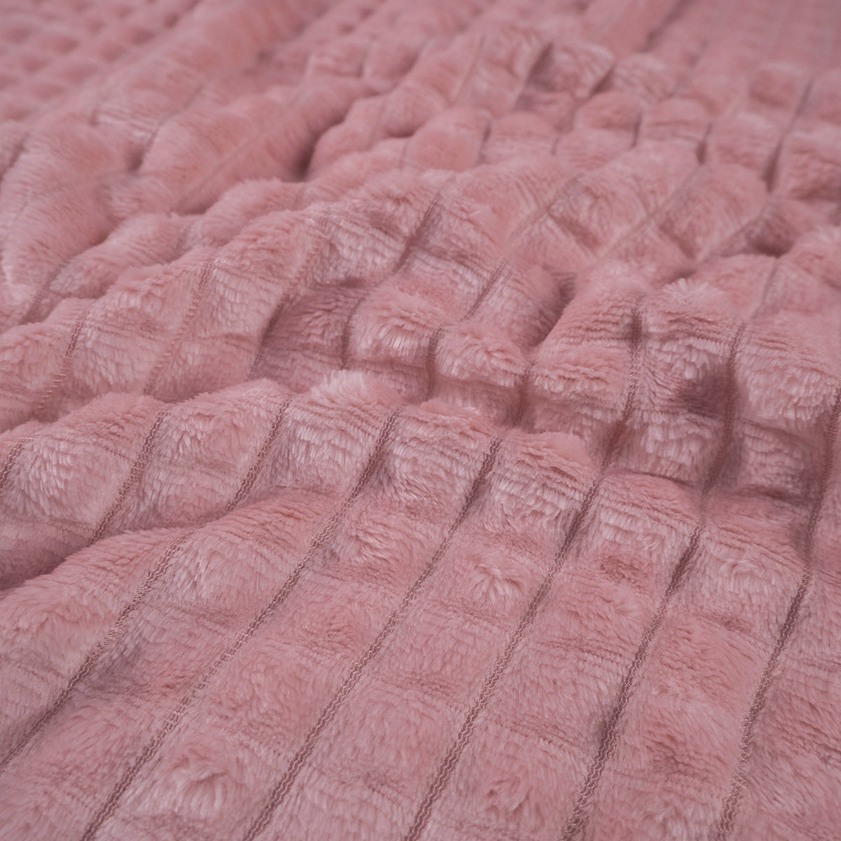 VELBOA JACQUARD XL ROSA TAN TEXTURA WAFLE