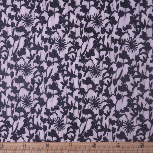 MINI MORLEY ESTAMPADO LILA ORQUIDEA HIELO PATRON FLORAL DE SILUETAS NEGRAS