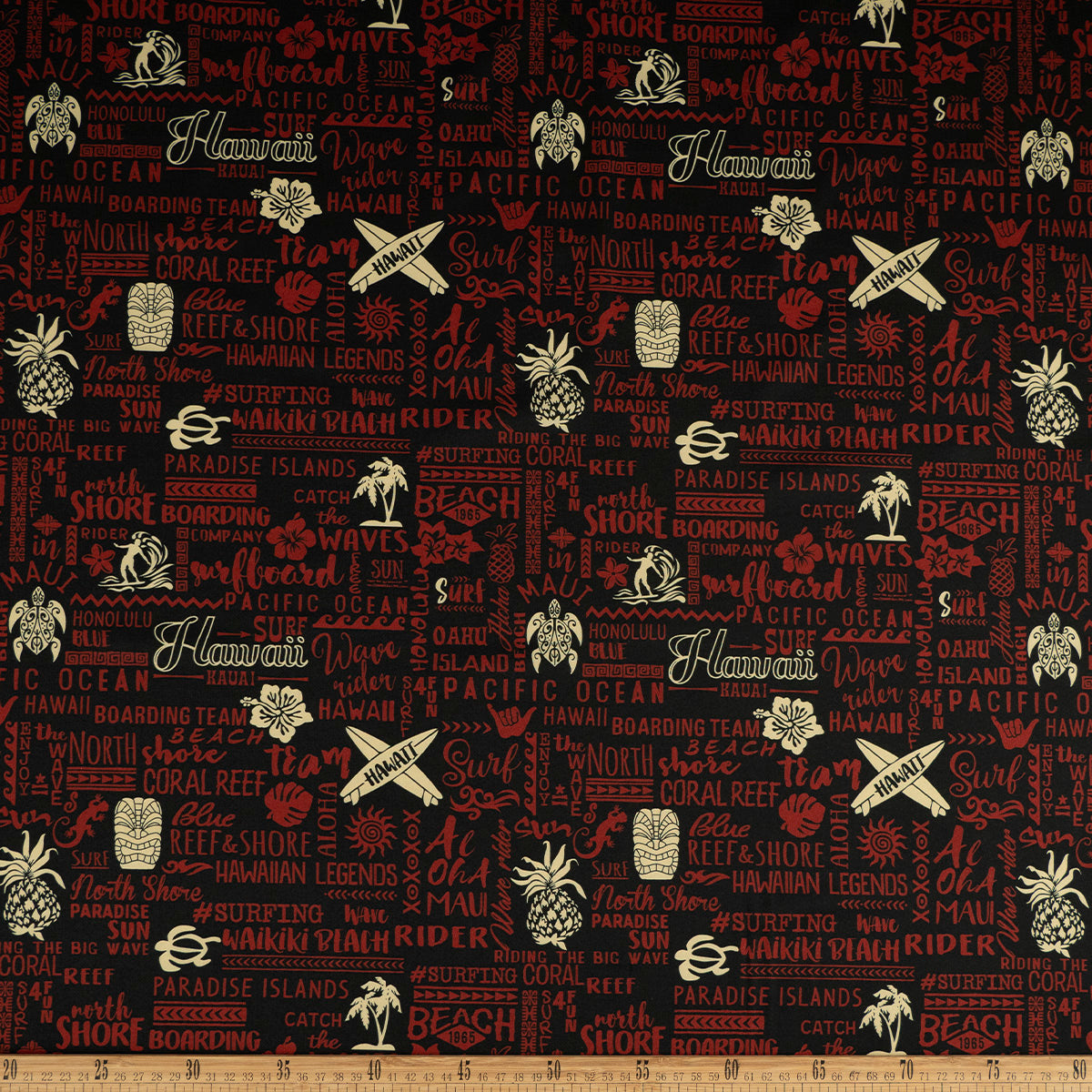 MICROFIBRA SPANDEX ESTAMPADO NEGRO METEORITO HAWAI