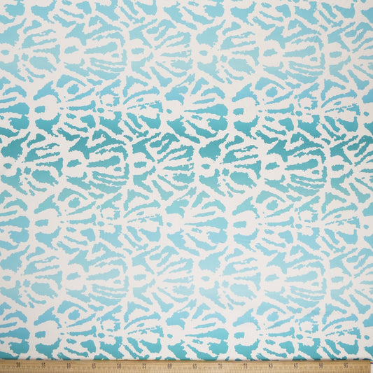 MICROFIBRA SPANDEX ESTAMPADO BLANCO BRILLANTE OSTRAS