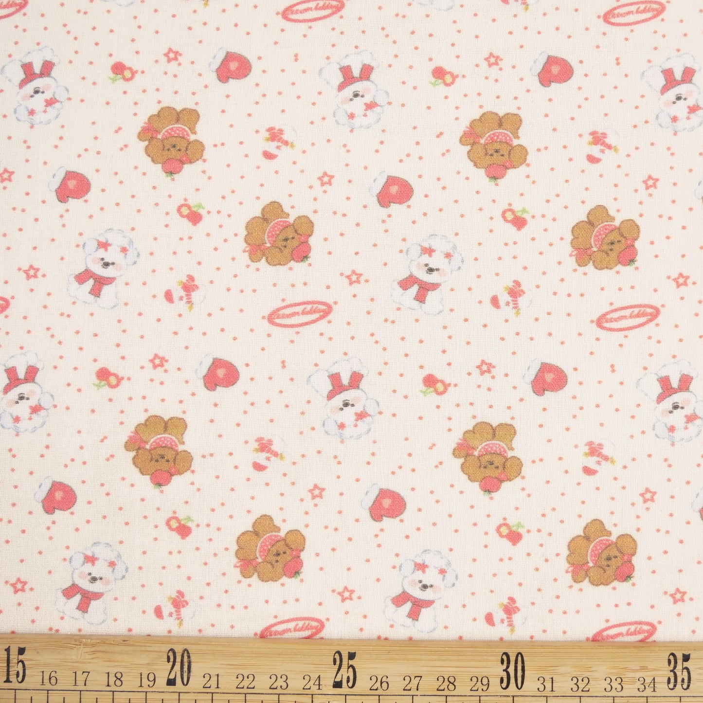 LIENCILLO COTTON INFANTIL AMARILLO TIERNO PERRITOS CON CORAZONES