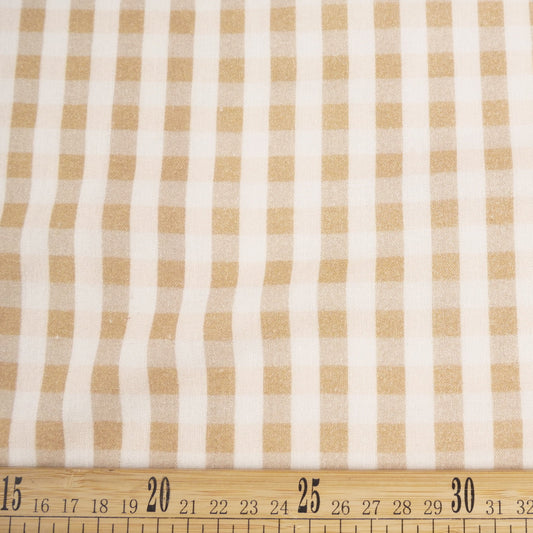 LIENCILLO COTTON INFANTIL BEIGE GRAVA CUADROS
