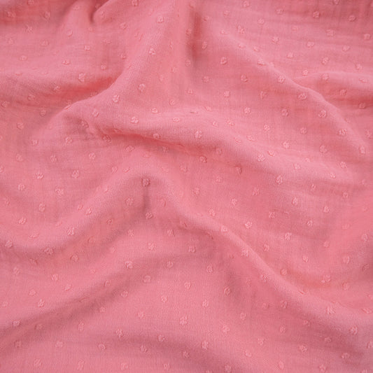 BABY COTTON PLUMETI ROSA FRESA