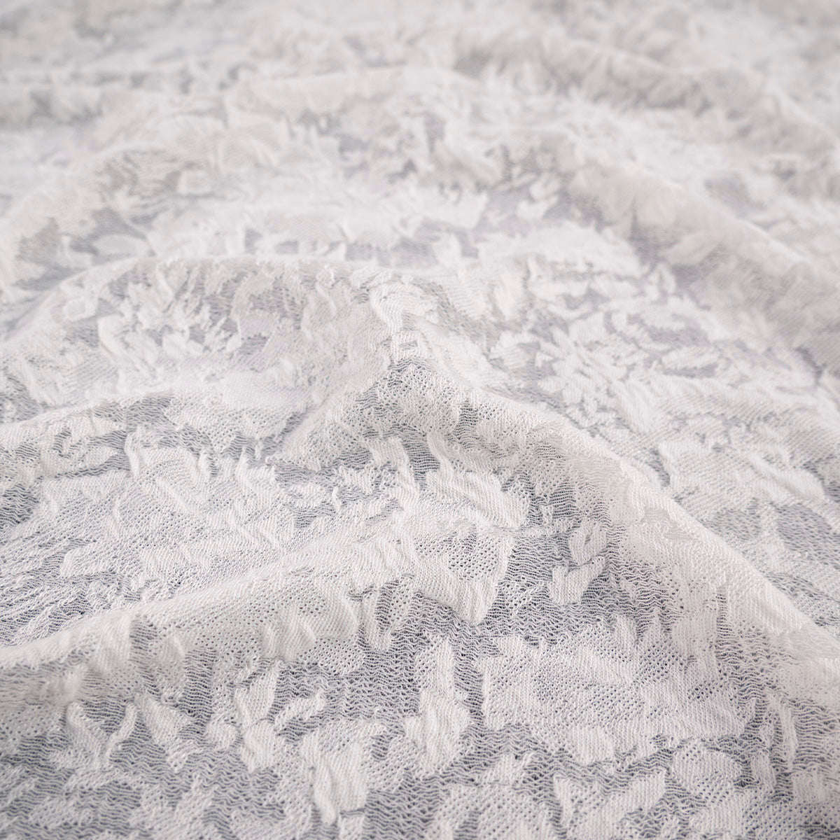 TRICOT JACQUARD BLANCO MALVAVISCO FLORAL