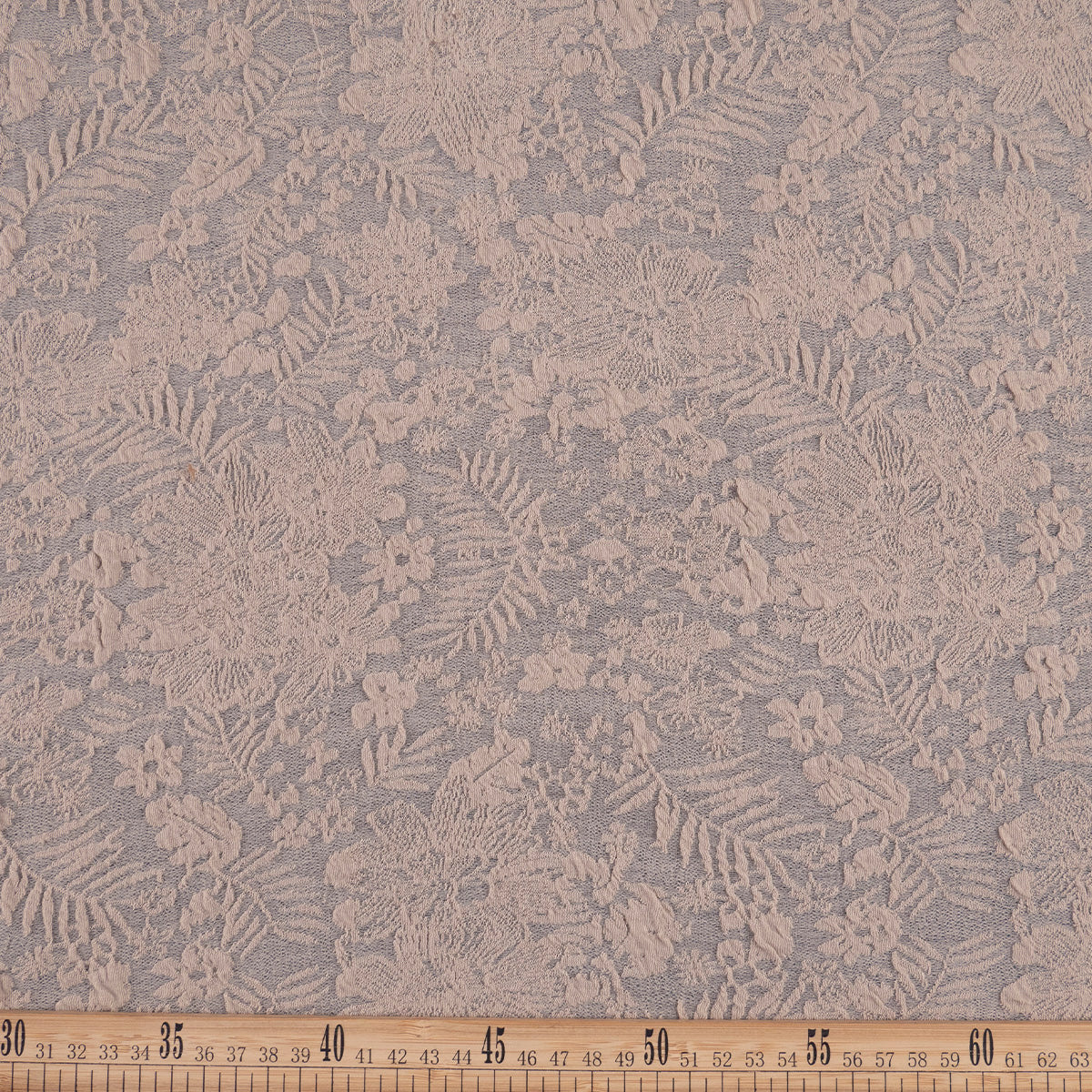 TRICOT JACQUARD MARRON PARDO SIMPLE  FLORAL