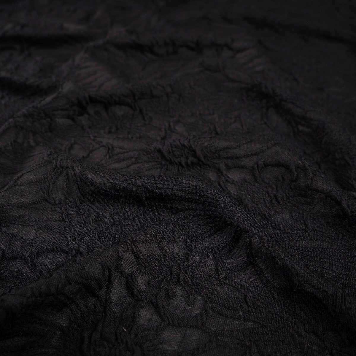TRICOT JACQUARD NEGRO METEORITO FLORAL