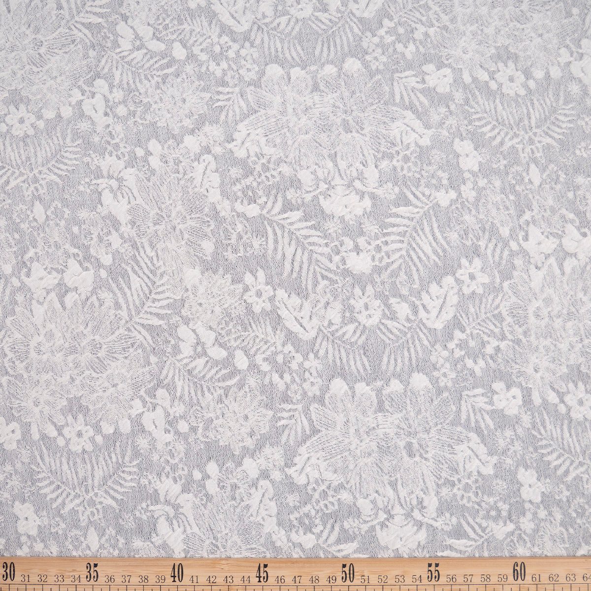 TRICOT JACQUARD BLANCO MALVAVISCO FLORAL