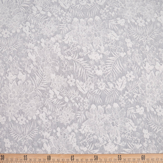 TRICOT JACQUARD BLANCO MALVAVISCO FLORAL