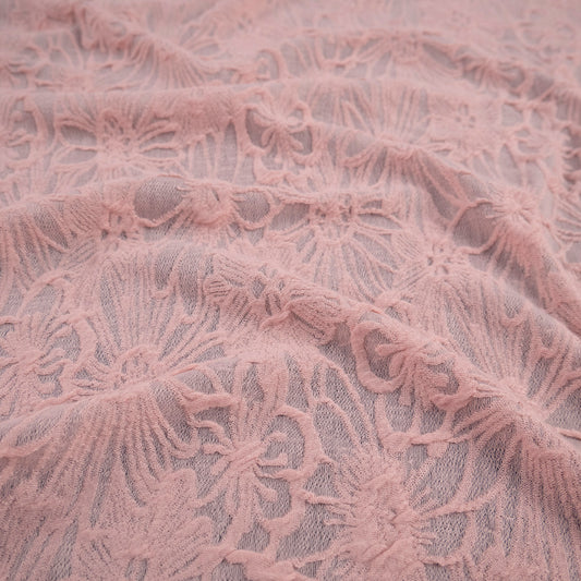 TRICOT JACQUARD ROSA FLOR CLARA