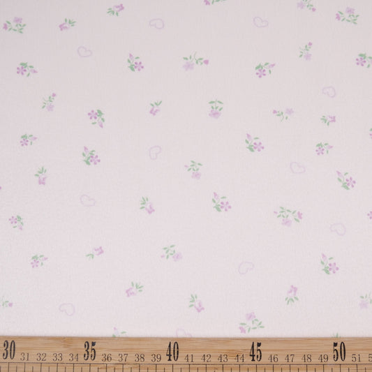 PANA ALOBA INFANTIL BLANCO PAPIRO FLORES Y CORAZONES