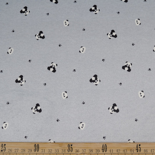 PANA ALOBA INFANTIL GRIS ALLOY PANDAS Y HUELLAS