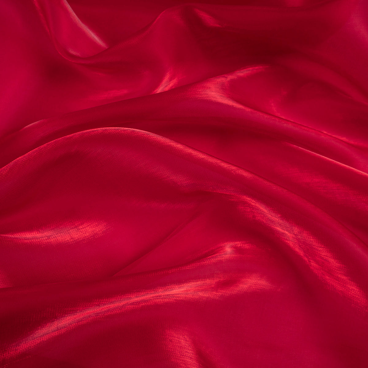 ORGANZA SEDA ROJO RIO