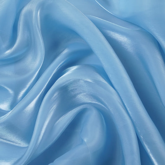 ORGANZA SEDA AZUL DELLA ROBBIA