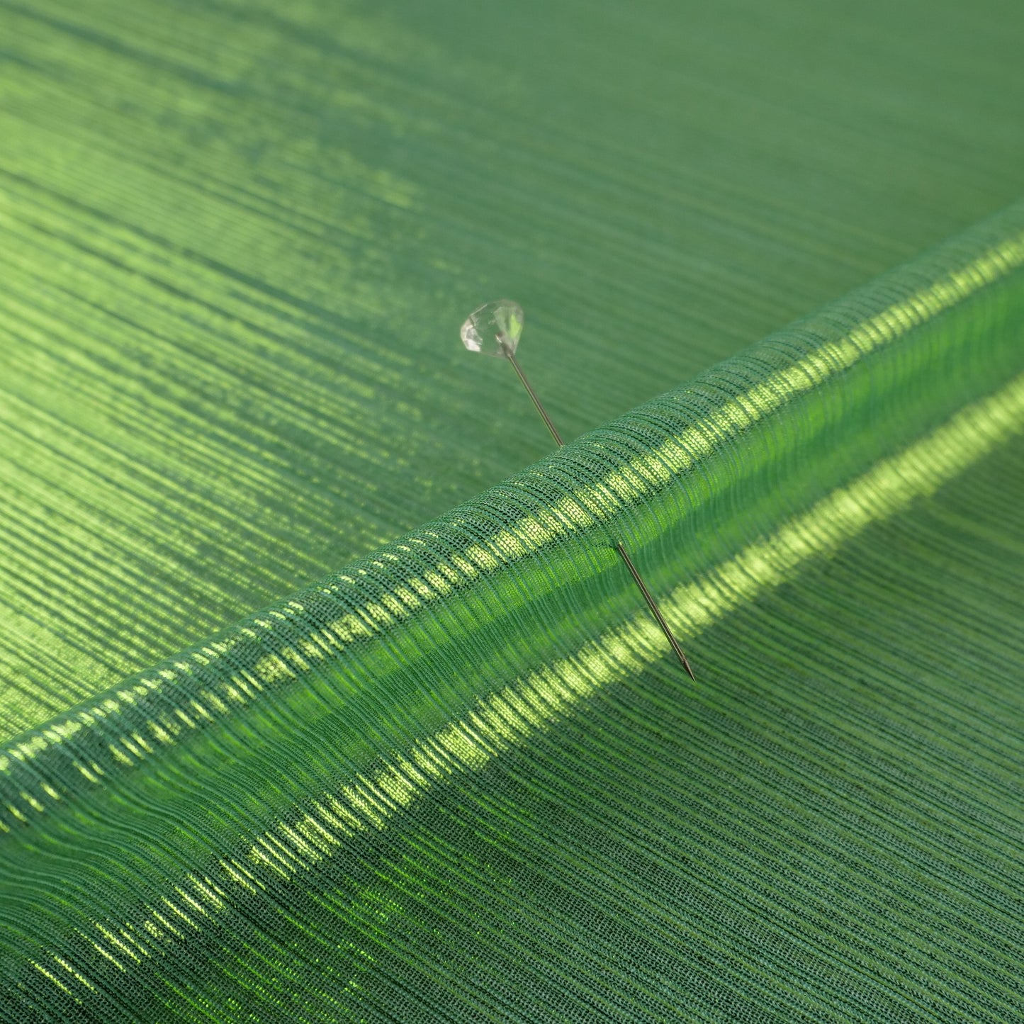 LAME PLISSE VERDE FLUORITE