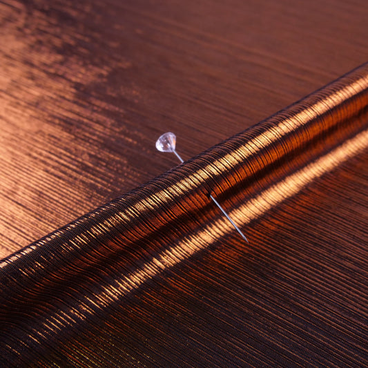 LAME PLISSE NARANJA TERRACOTA