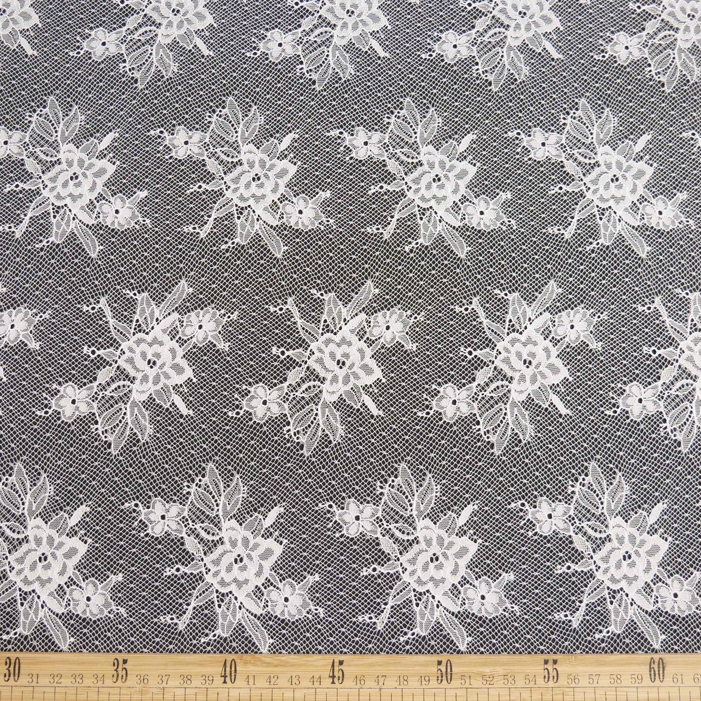 ENCAJE REBORDE BLANCO BRILLANTE