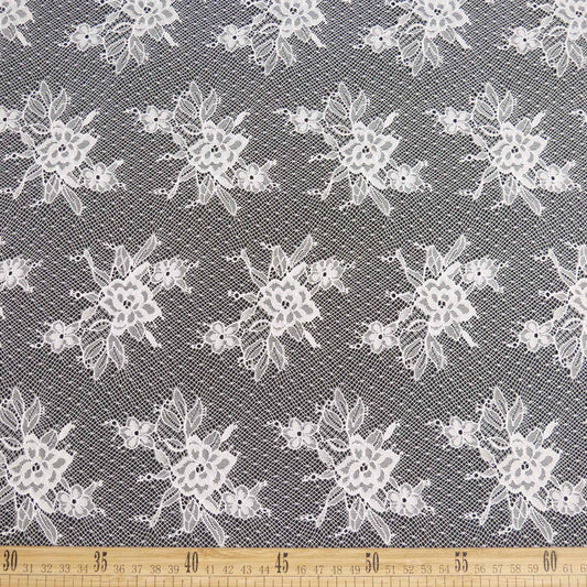 ENCAJE REBORDE BLANCO BRILLANTE