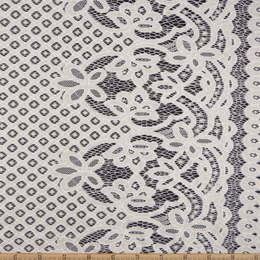 ENCAJE REBORDE NATURAL EGRET