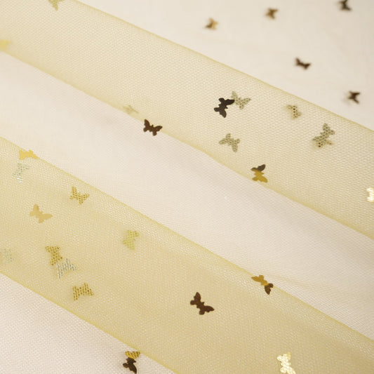 MICRO TUL LAMINADO MARIPOSAS VERDE PERIDOT