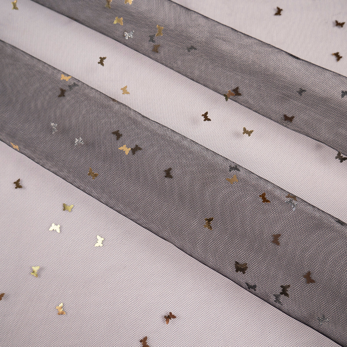 MICRO TUL LAMINADO MARIPOSAS NEGRO METEORITO