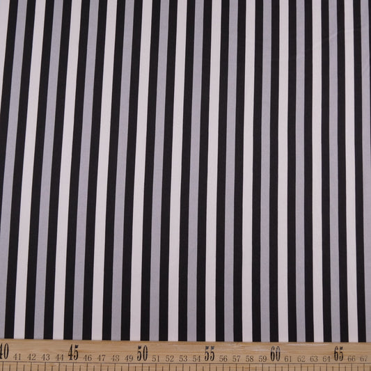 GASA SATINADA ESTAMPADO NEGRO METEORITO