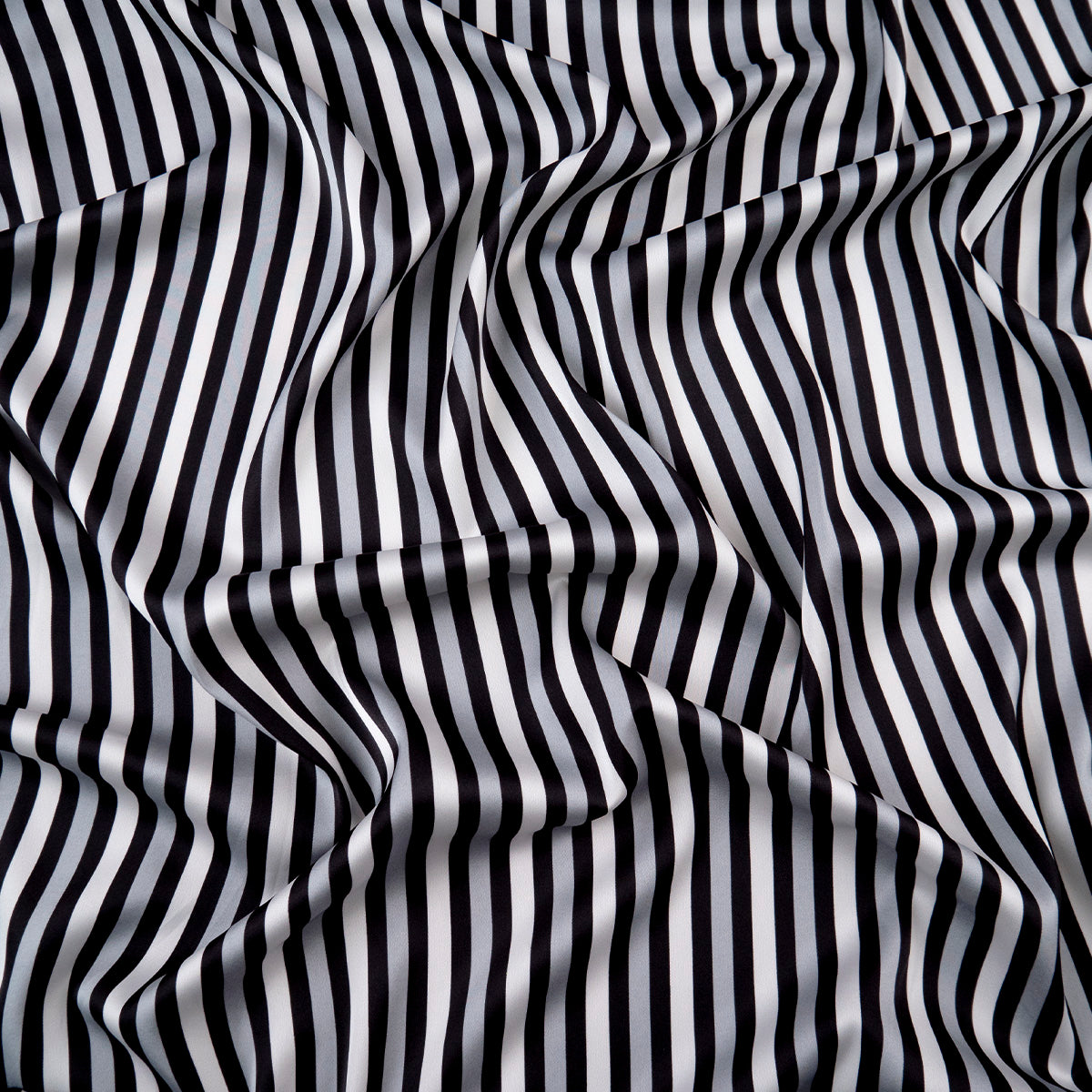 GASA SATINADA ESTAMPADO NEGRO METEORITO