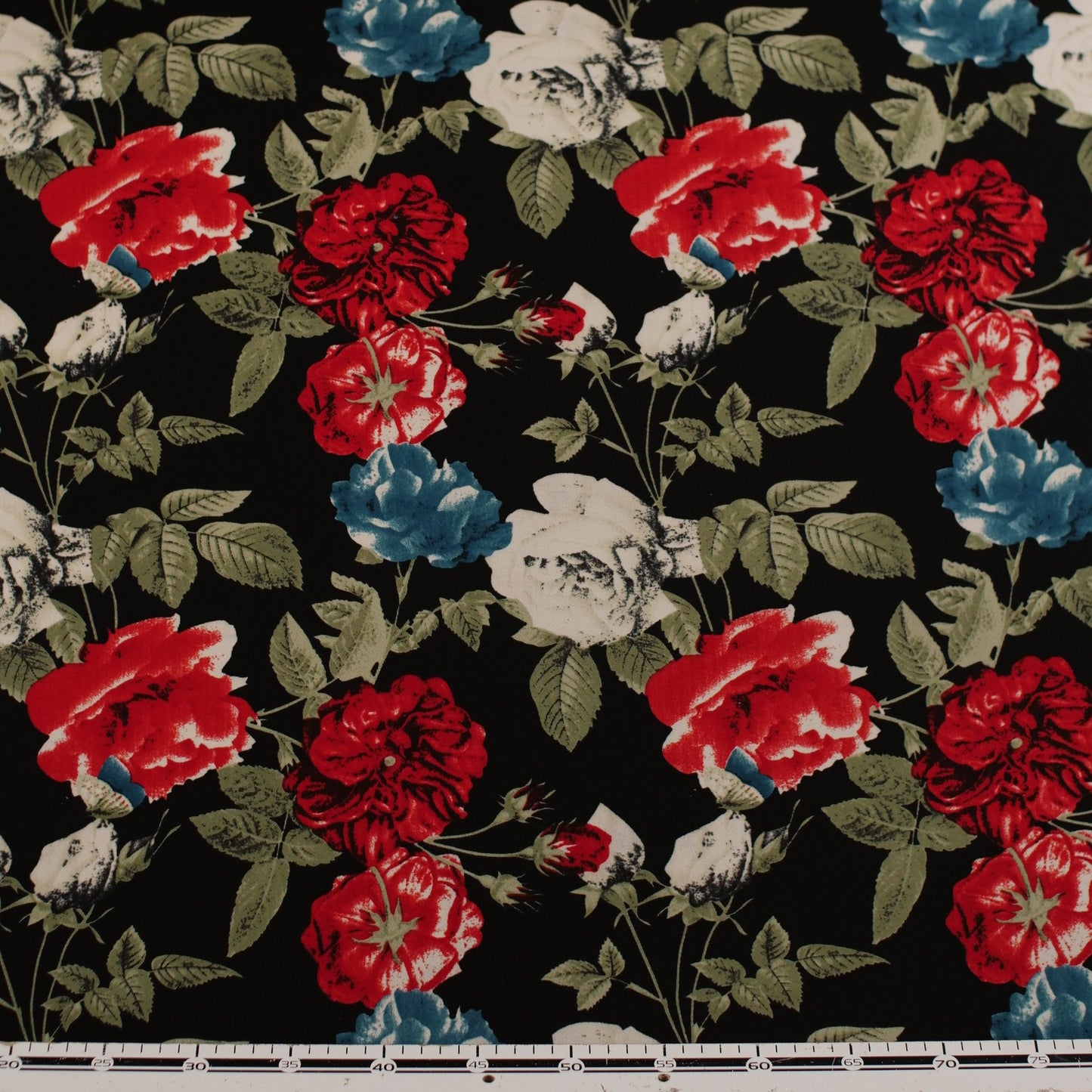 CREPE BOUCLE ESTAMPADO NEGRO METEORITO