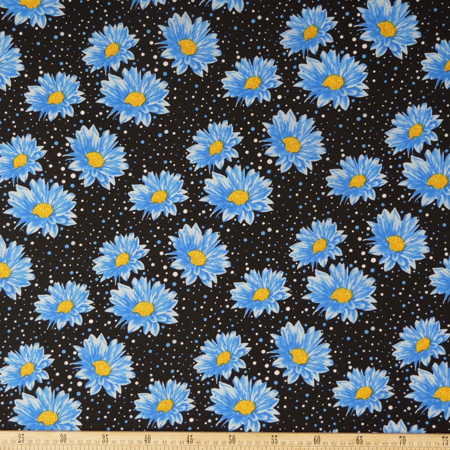 CREPE BOUCLE ESTAMPADO NEGRO METEORITO