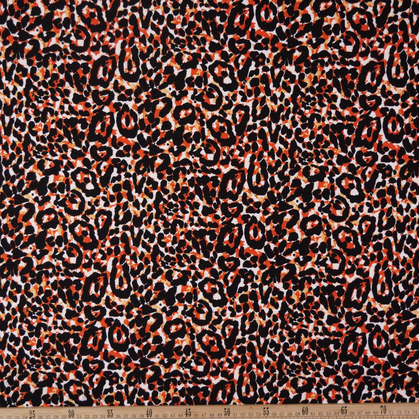 CREPE BOUCLE ESTAMPADO NARANJA