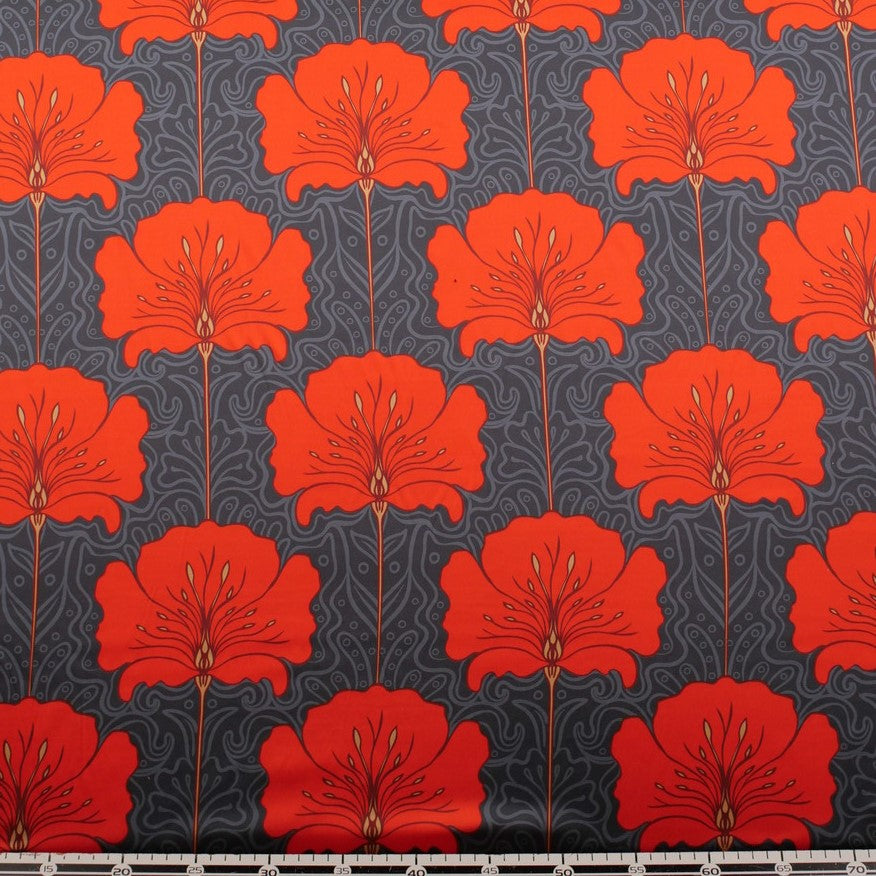 SATEN ESTAMPADO GRIS MAGNET