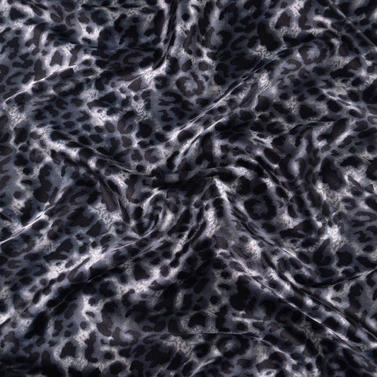 SATEN ESTAMPADO GRIS MAGNET ANIMAL PRINT